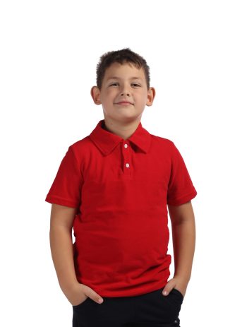 Tricou-polo-rosu